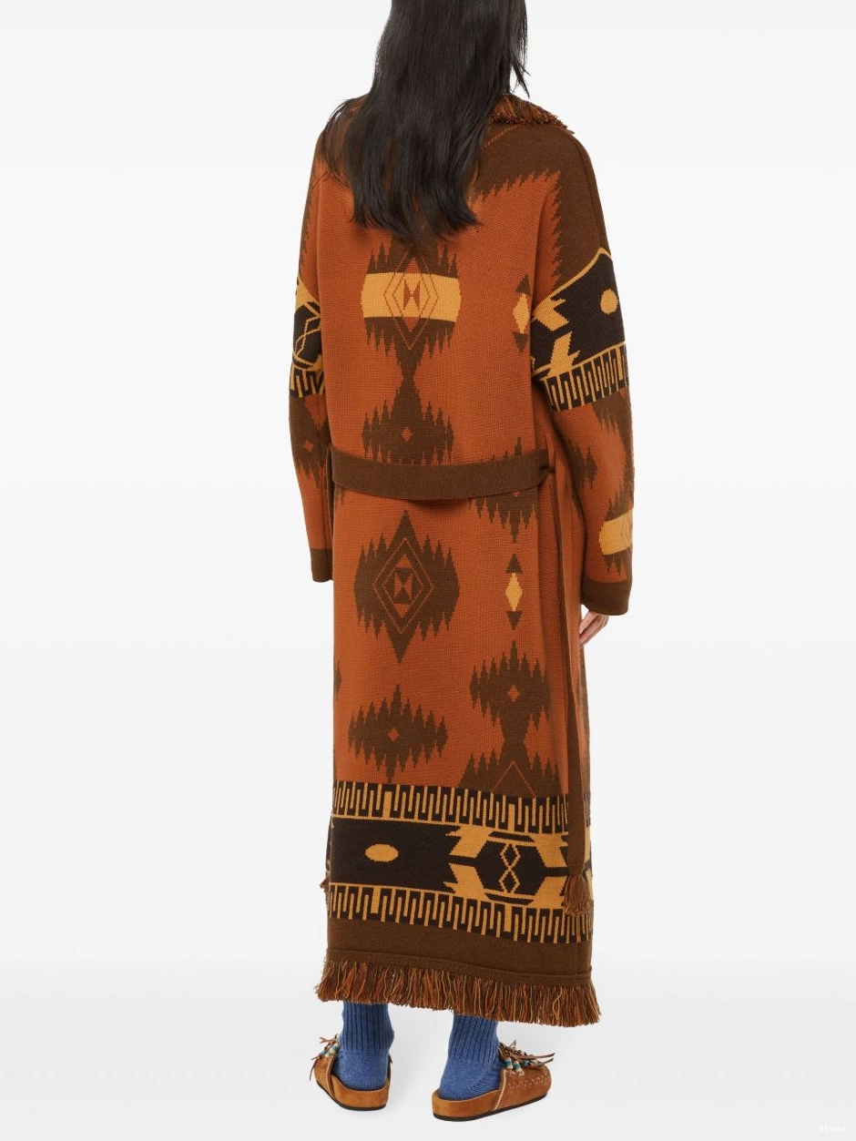 Affordable Alanui cardigan Women geometric-pattern jacquard 0726